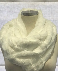 White Bell Infinity Scarf