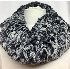 Black Feather Infinity Scarf
